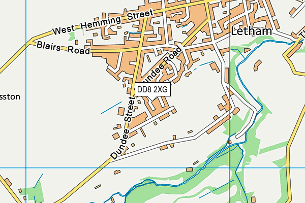 DD8 2XG map - OS VectorMap District (Ordnance Survey)