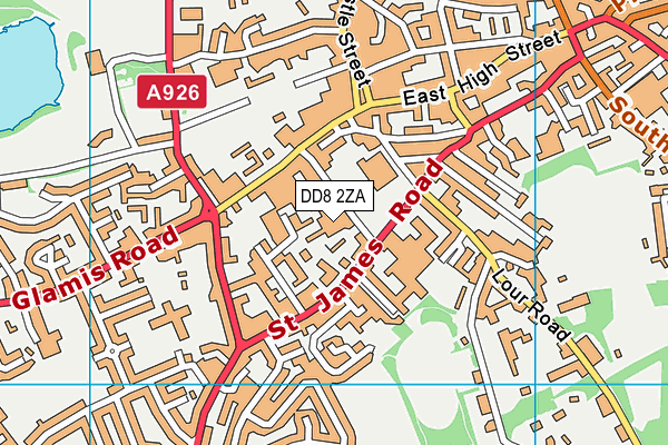 DD8 2ZA map - OS VectorMap District (Ordnance Survey)