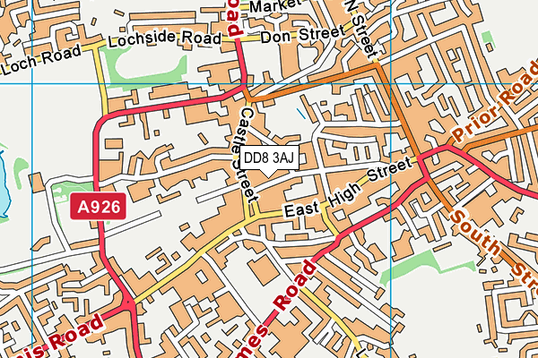DD8 3AJ map - OS VectorMap District (Ordnance Survey)