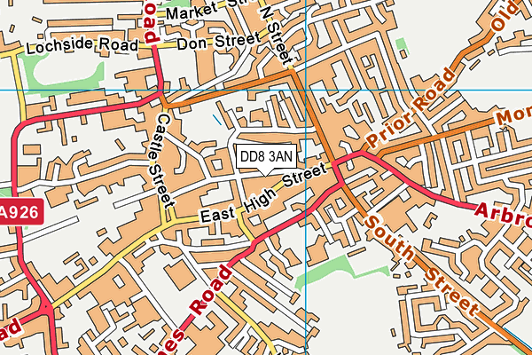 DD8 3AN map - OS VectorMap District (Ordnance Survey)