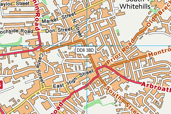 DD8 3BD map - OS VectorMap District (Ordnance Survey)