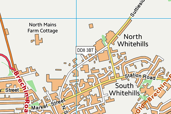 DD8 3BT map - OS VectorMap District (Ordnance Survey)