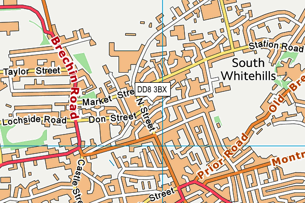 DD8 3BX map - OS VectorMap District (Ordnance Survey)