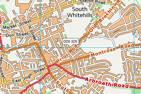 DD8 3DS map - OS VectorMap District (Ordnance Survey)