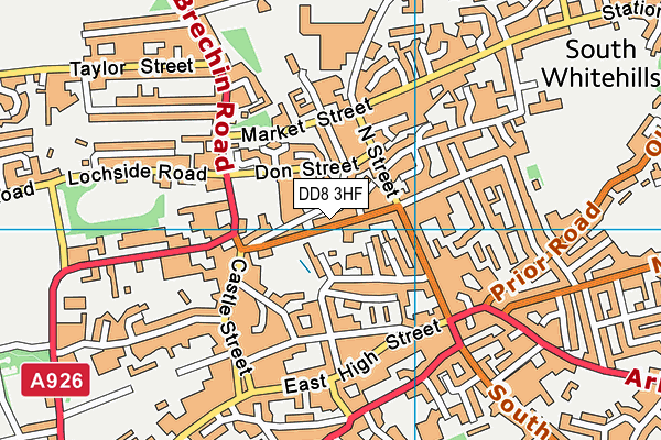 DD8 3HF map - OS VectorMap District (Ordnance Survey)