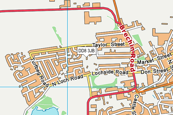 DD8 3JB map - OS VectorMap District (Ordnance Survey)