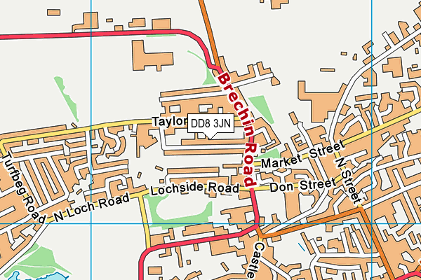 DD8 3JN map - OS VectorMap District (Ordnance Survey)