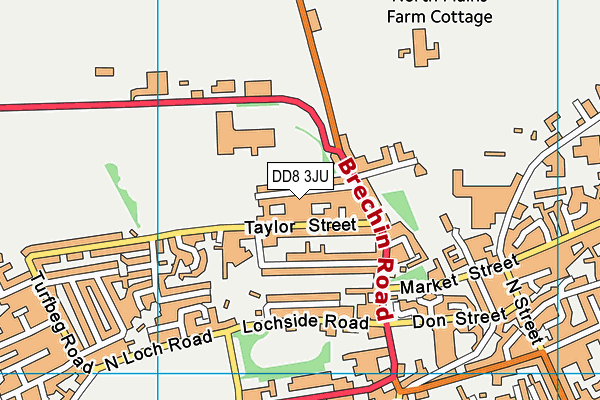 DD8 3JU map - OS VectorMap District (Ordnance Survey)