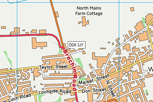 DD8 3JY map - OS VectorMap District (Ordnance Survey)