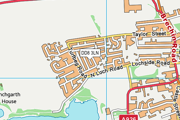 DD8 3LN map - OS VectorMap District (Ordnance Survey)
