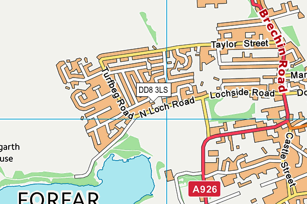 DD8 3LS map - OS VectorMap District (Ordnance Survey)