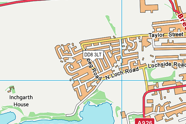 DD8 3LT map - OS VectorMap District (Ordnance Survey)