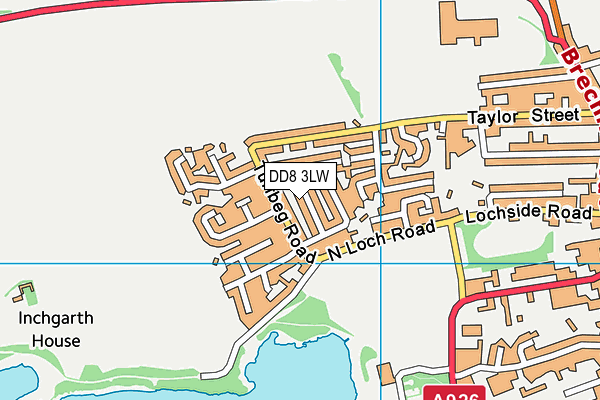 DD8 3LW map - OS VectorMap District (Ordnance Survey)