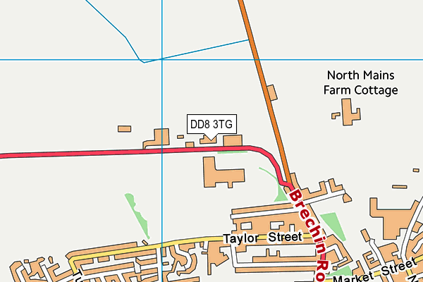 DD8 3TG map - OS VectorMap District (Ordnance Survey)