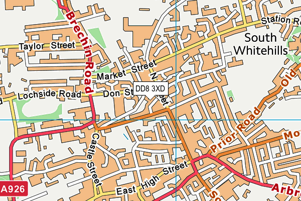 DD8 3XD map - OS VectorMap District (Ordnance Survey)