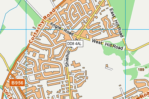 DD8 4AL map - OS VectorMap District (Ordnance Survey)