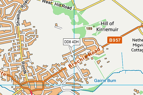 DD8 4DH map - OS VectorMap District (Ordnance Survey)