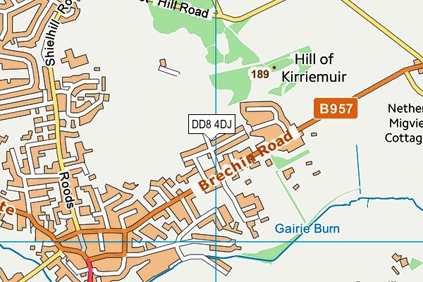 DD8 4DJ map - OS VectorMap District (Ordnance Survey)