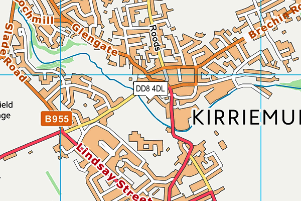 DD8 4DL map - OS VectorMap District (Ordnance Survey)