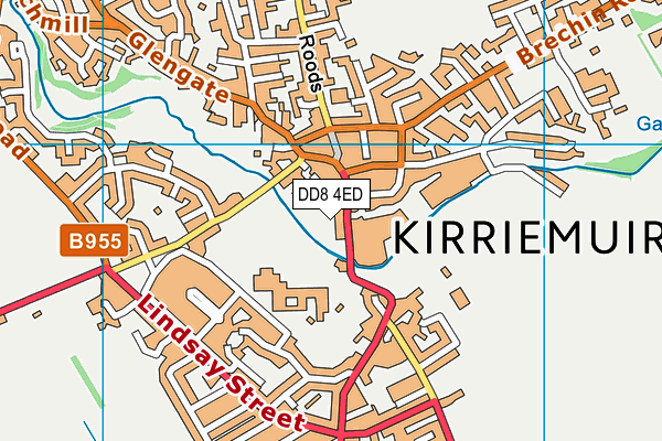 DD8 4ED map - OS VectorMap District (Ordnance Survey)