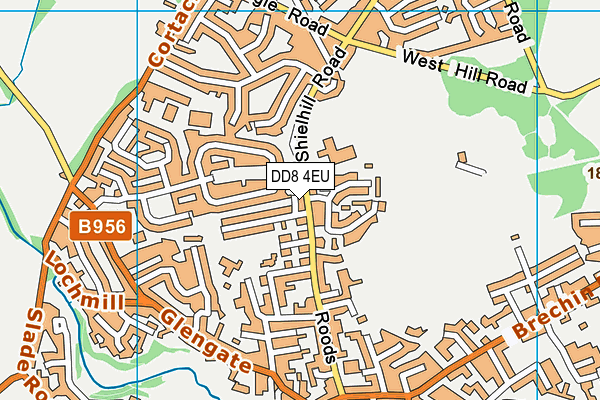 DD8 4EU map - OS VectorMap District (Ordnance Survey)