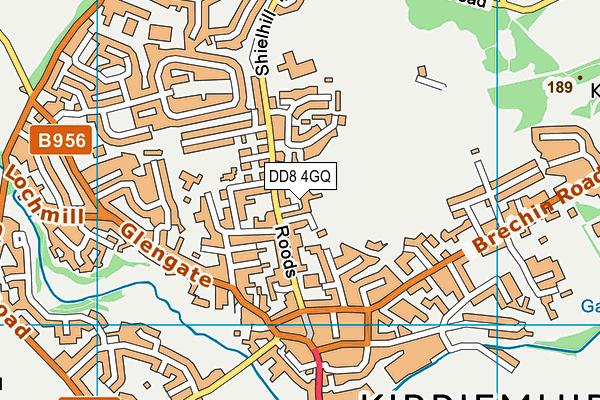 DD8 4GQ map - OS VectorMap District (Ordnance Survey)