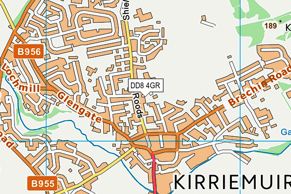 DD8 4GR map - OS VectorMap District (Ordnance Survey)