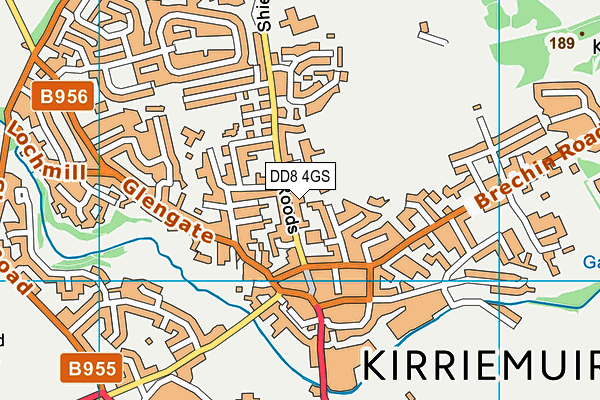 DD8 4GS map - OS VectorMap District (Ordnance Survey)