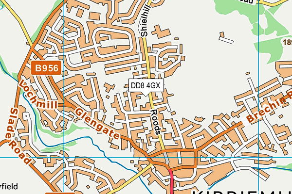 DD8 4GX map - OS VectorMap District (Ordnance Survey)