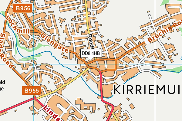 DD8 4HB map - OS VectorMap District (Ordnance Survey)