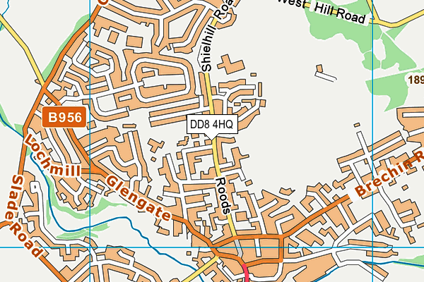 DD8 4HQ map - OS VectorMap District (Ordnance Survey)