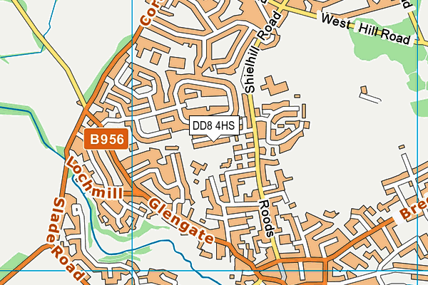 DD8 4HS map - OS VectorMap District (Ordnance Survey)