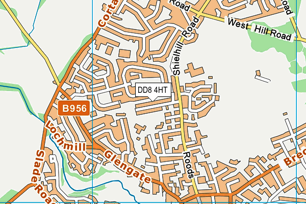DD8 4HT map - OS VectorMap District (Ordnance Survey)