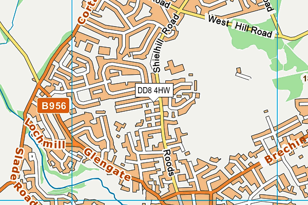 DD8 4HW map - OS VectorMap District (Ordnance Survey)