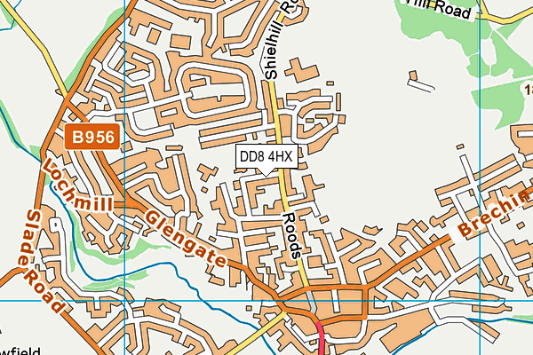 DD8 4HX map - OS VectorMap District (Ordnance Survey)