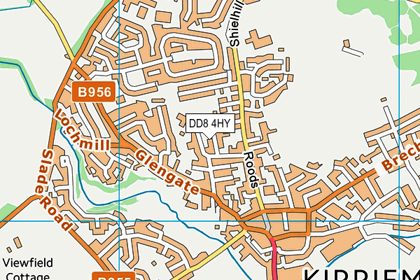 DD8 4HY map - OS VectorMap District (Ordnance Survey)