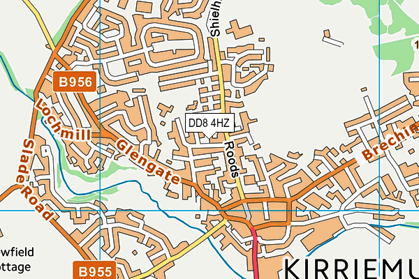 DD8 4HZ map - OS VectorMap District (Ordnance Survey)