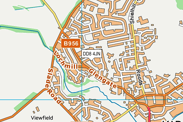 DD8 4JN map - OS VectorMap District (Ordnance Survey)