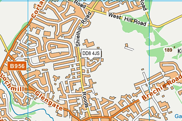 DD8 4JS map - OS VectorMap District (Ordnance Survey)