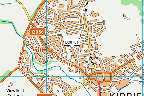 DD8 4JT map - OS VectorMap District (Ordnance Survey)