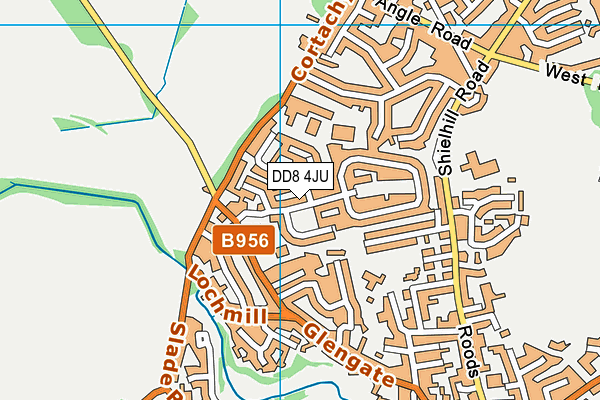 DD8 4JU map - OS VectorMap District (Ordnance Survey)