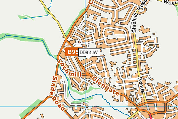 DD8 4JW map - OS VectorMap District (Ordnance Survey)