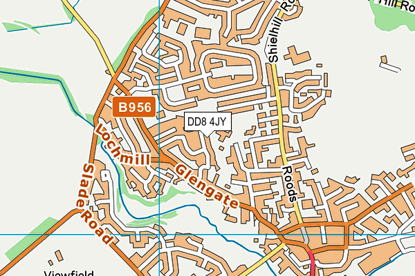 DD8 4JY map - OS VectorMap District (Ordnance Survey)