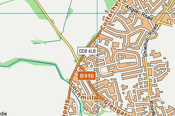 DD8 4LB map - OS VectorMap District (Ordnance Survey)