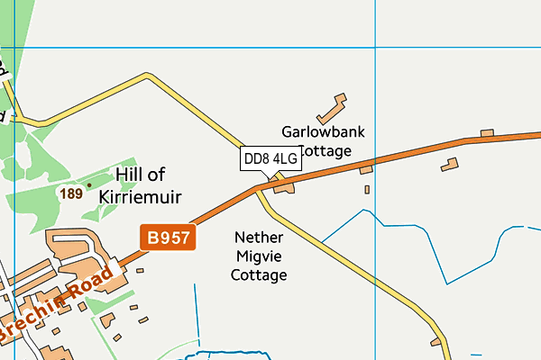 DD8 4LG map - OS VectorMap District (Ordnance Survey)