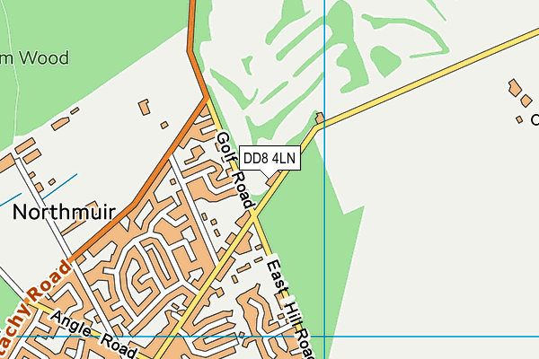 DD8 4LN map - OS VectorMap District (Ordnance Survey)