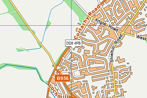 DD8 4PB map - OS VectorMap District (Ordnance Survey)