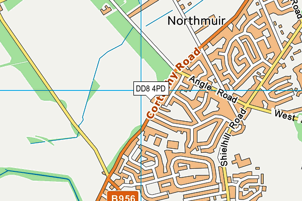 DD8 4PD map - OS VectorMap District (Ordnance Survey)