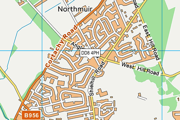 DD8 4PH map - OS VectorMap District (Ordnance Survey)