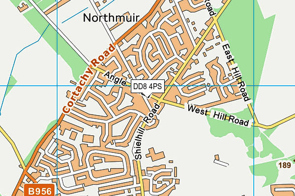DD8 4PS map - OS VectorMap District (Ordnance Survey)